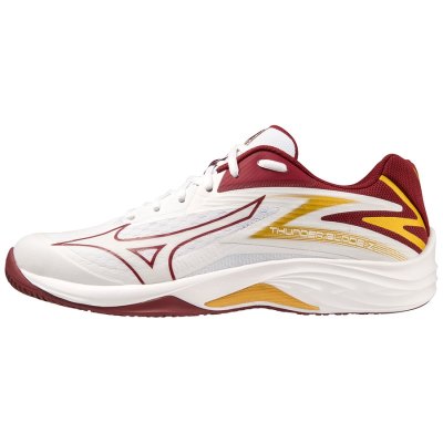 Zapatillas Para Voleibol Mizuno Thunder Blade Z Mujer - Blancos / Vino / Dorados - Chile M708YOFHZR